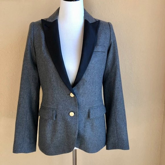 Smythe gray wool schoolboy blazer sz 8